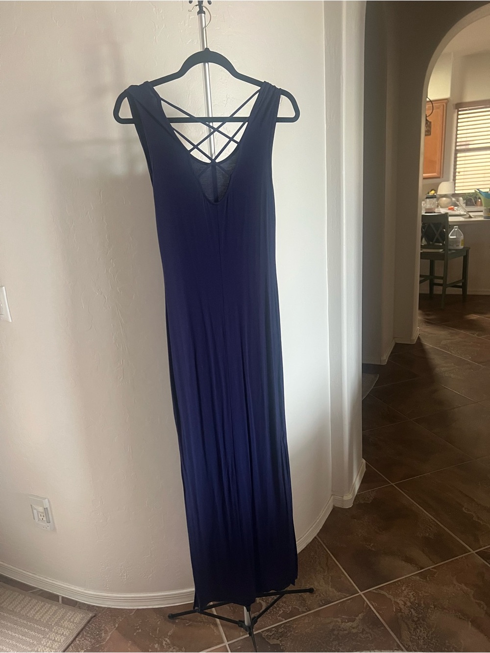 Rolla Coster Navy Maxi Dress with Crisscross Back
